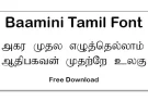 Baamini tamil font