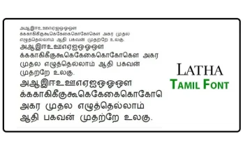 latha tamil unicode font free download