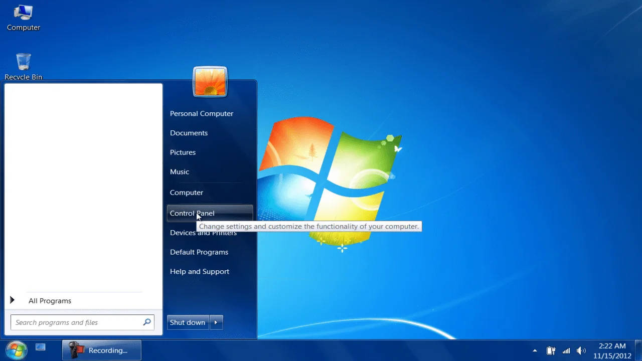 install fonts on windows 7 Step2