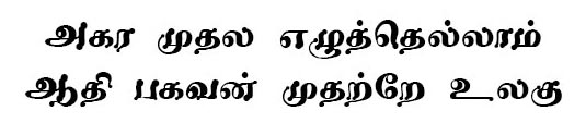 Mohanam Tamil Font preview