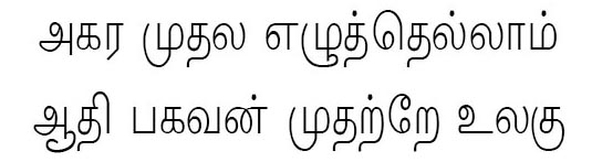 Pandian Tamil Font preview