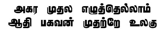 Seliyan Tamil Font Preview