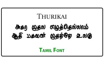 Thurikai Tamil Font Free Download