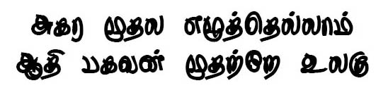 Thurikai Tamil Font